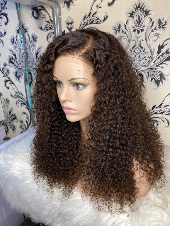 Kinky Curly Wig (Natural Dark Brown)